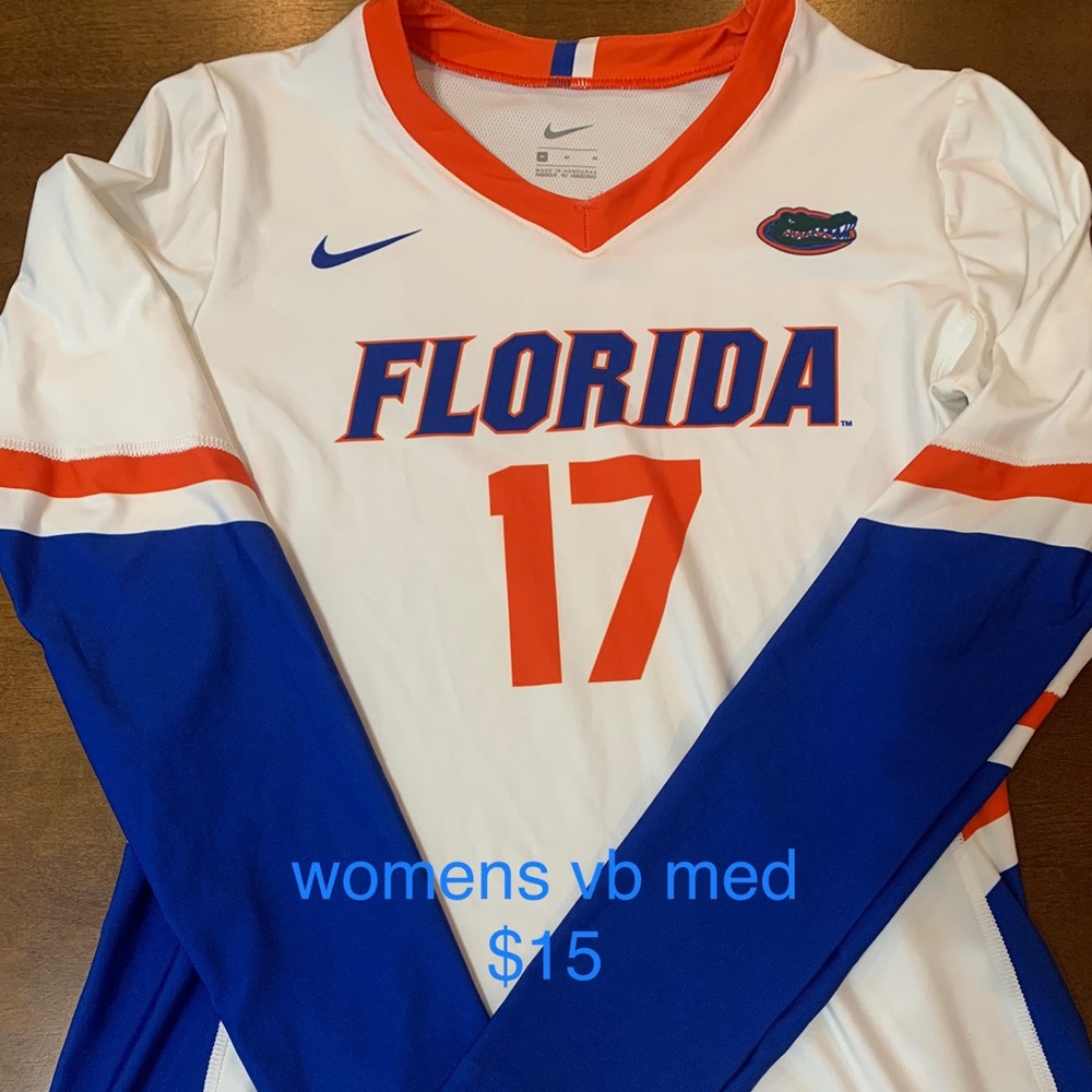 florida gators long sleeve volleyball womens med jersey